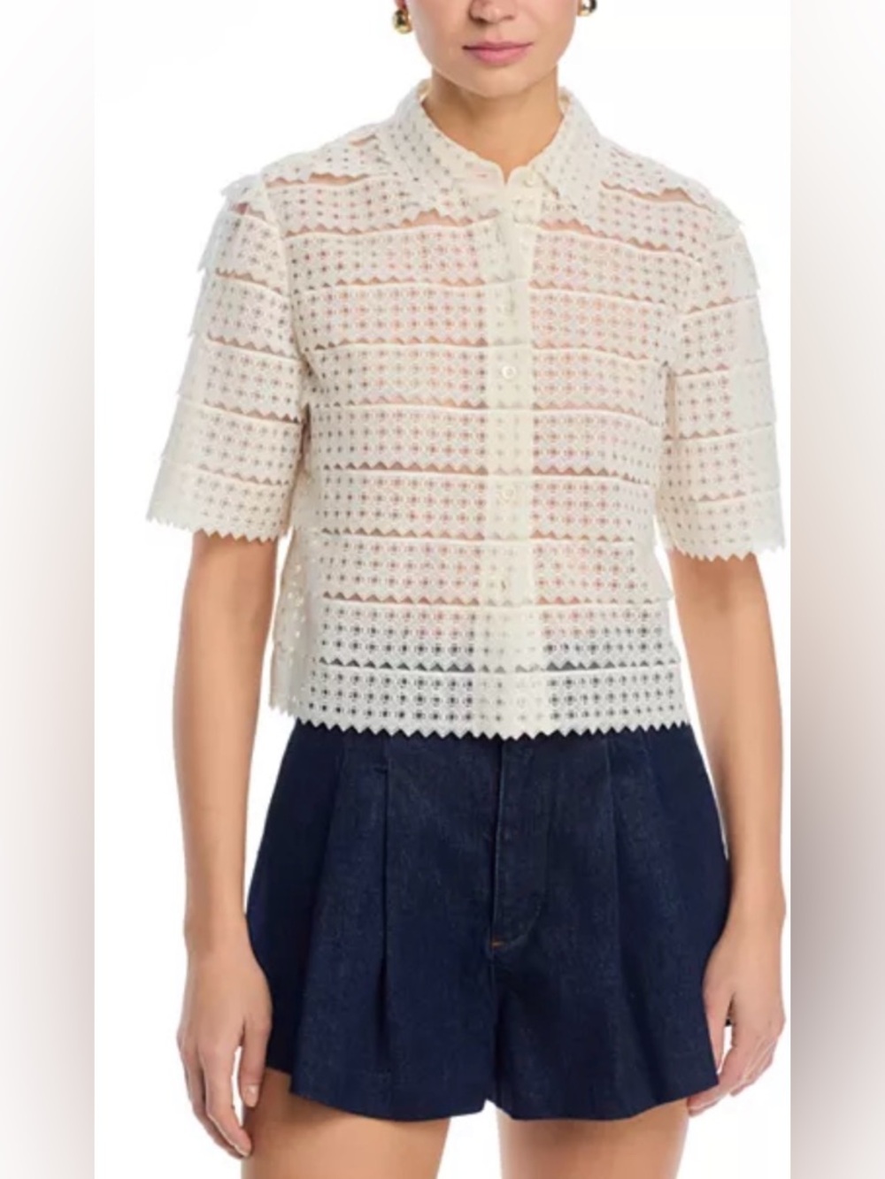 FRAME
The Lattice Crochet Top